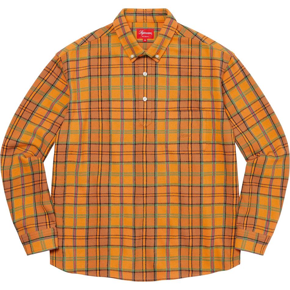 Camisas Supreme Pullover Plaid Flannel Doradas | Supreme 252YU